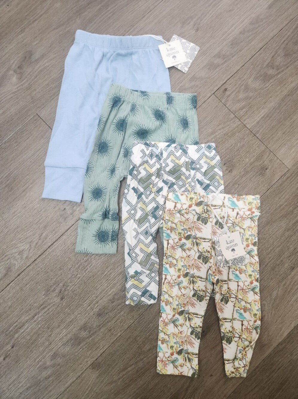 Kate Quinn 4-Piece Baby Pants Variety Bundle 6-12M (2 NWT, 1 NWOT, 1 EUC)